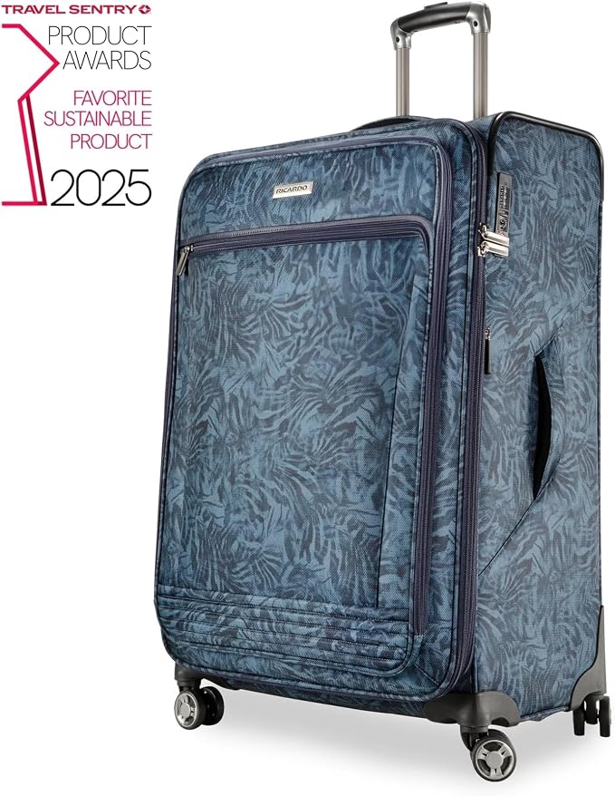 Ricardo Beverly Hills Avalon Softside 2-Piece Luggage Set Made with Sustainable 100% rPET, Lightweight, Eco-Friendly Travel, Expandable, Dual Spinner Wheels, Serengeti Night, (20" & 28") - Image 2