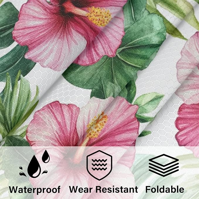 Floral Tropical 6 Set Compression Packing Cubes for Travel Luggage Carry On Suitcase Compressible Expandable Packing Cubes Organizers Bag - Image 5