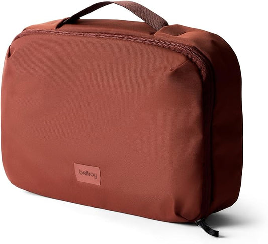 Bellroy Hanging Toiletry Kit Plus (8 Liter Travel Hanging Toiletry Bag) - Clay by Bellroy