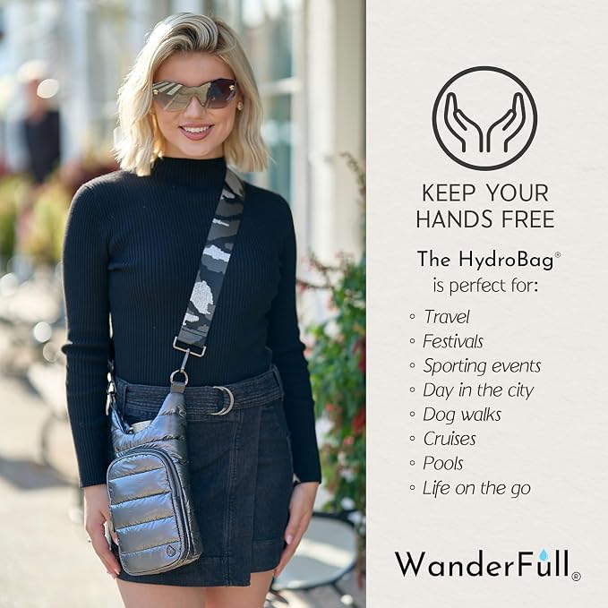 WanderFull Original HydroBag Crossbody Water Bottle Holder with Phone Pocket, Fits Water Bottles up to 32 oz - Image 6