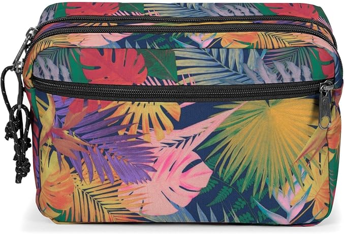 EASTPAK Mavis Cosmetic Bag - Hanging Travel Wash Bag with Two Compartments and Organiser, 4.6 L Capacity, 17.5 x 26 x 10 cm - Brize Retro Navy - Image 2