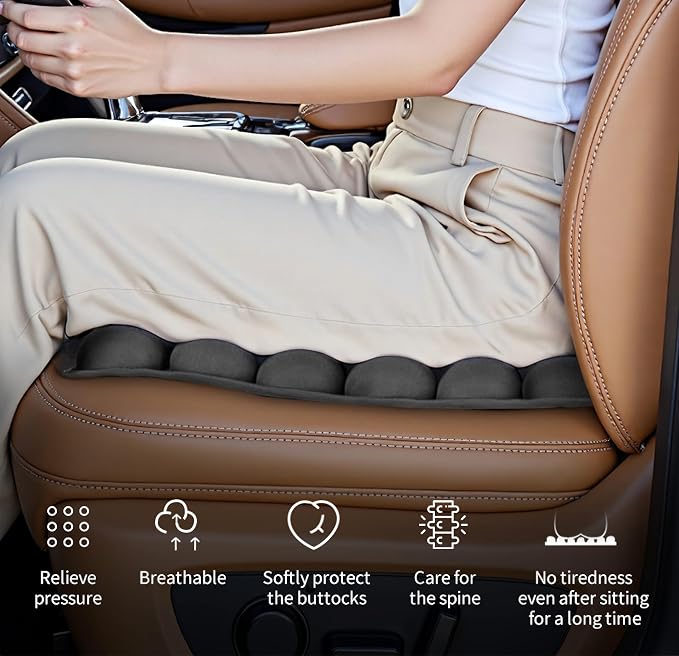 Travel Seat Cushion for Airplane,Portable&Adjustable Air Seat Cushion,Inflatable Cushion for Travel,Coccyx Tailbone Pain Relief Chair Pad - Image 3
