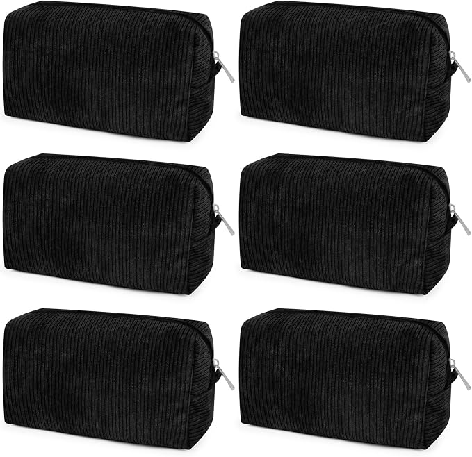 SOIDRAM Makeup Bag Preppy Cosmetic Bag Bulk Makeup Pouch Personalize Travel Toiletry Bag Organizer Cute DIY Makeup Brushes Storage Bag for Women - Image 5