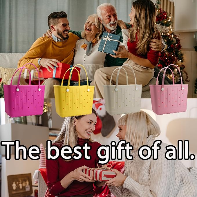 GBB Rubber Large Beach Tote Bag Portable Travel Bag Waterproof Travel Handbags for Beach all Purpose Storage Bags - Image 7