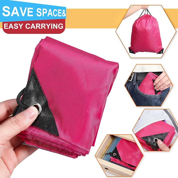 Shappy 100 Pieces Drawstring Bag Gym Portable String Sack Backpacks Polyester Blank Cinch Drawstring Bags for Sports Travel DIY Gift Storage Set, 10 Colors - Image 4
