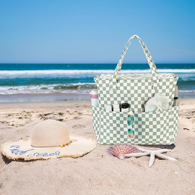 Bluboon Waterproof Beach Tote Pool Bags for Women Ladies Extra Large Carry On Bag With Wet Compartment for Weekender Travel - Image 8