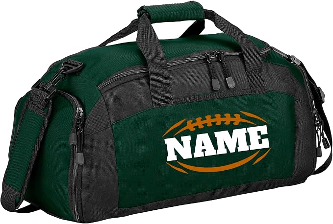 Personalized Sports Duffle Bag with Shoe Compartment (Football, Hunter) by all+about+me+company