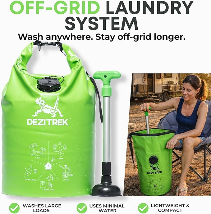 Large Portable Washing Machine | Manual Clothes Washer | Wash real laundry loads without electricity. High-capacity manual washer for camping, caravans, RVs & travel. - Image 2
