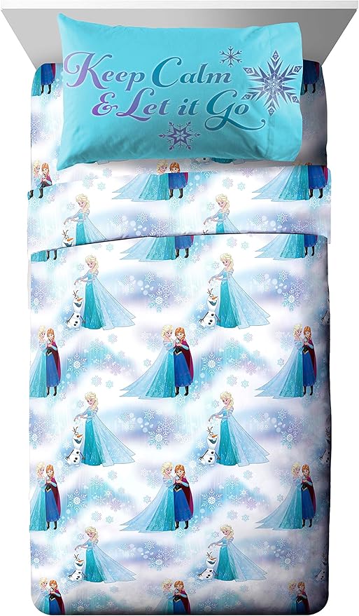 Disney Frozen 'Magical Winter' 5 Piece Twin Bed Set - Image 4