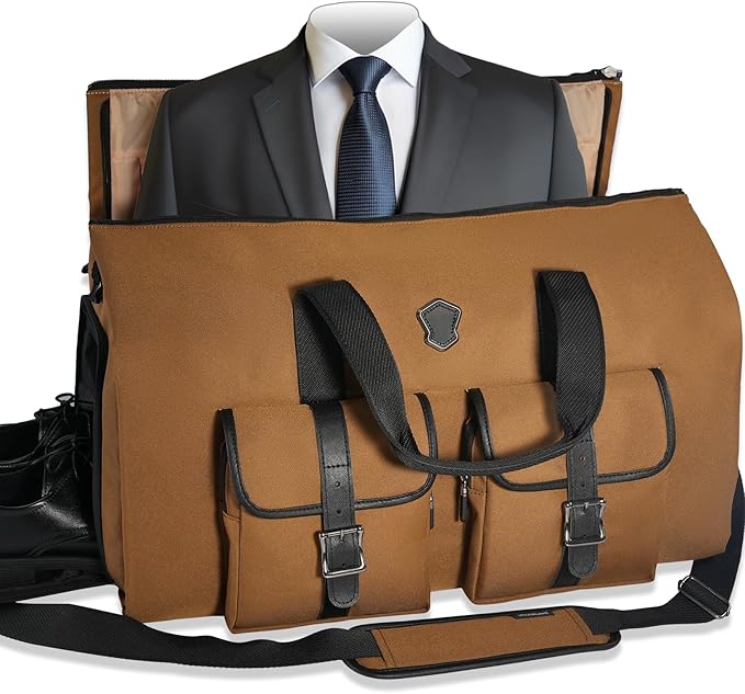 WELKINLAND 48H Garment Duffle Bags For Travel, 3-Suit Garment Bag Travel | 62L Convertible Garment Bag for Travel, Carry On Garment Duffle Bag, Boardable Suit Duffle Bag, Carry Garment Bag Airplane by WELKINLAND