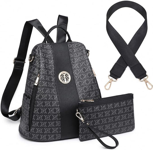 Women Fashion Backpack Purse Multi Pockets Anti-Theft Rucksack Travel Shoulder Bag Handbag by JULIEFERRARO