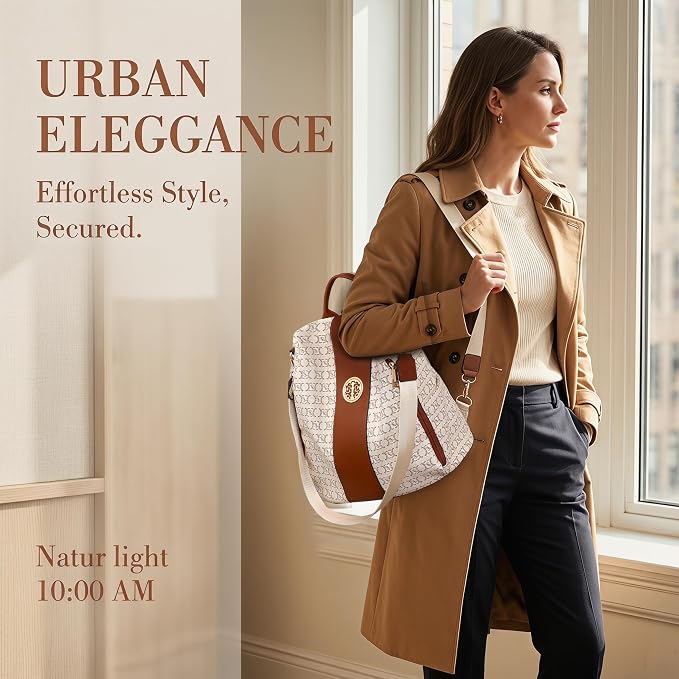 Women Fashion Backpack Purse Multi Pockets Anti-Theft Rucksack Travel Shoulder Bag Handbag - Image 2