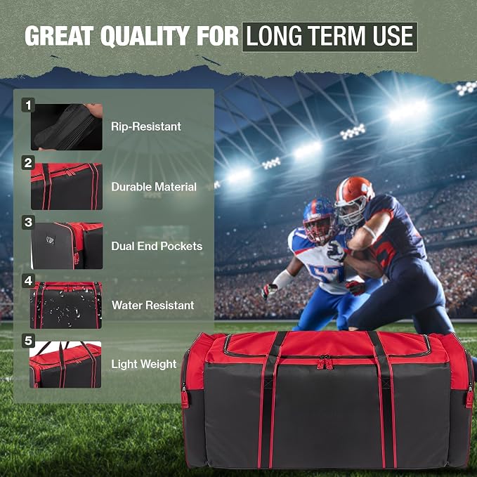 Jetstream Heavy Duty Multi Pocket Durable Sports Gym Equipment Travel Duffel Bag - Image 9