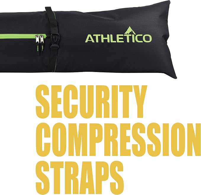 Athletico Ski Bag and Ski Boot Bag Combo - Ski Bags for Air Travel - Unpadded Snow Ski Bags Fit Skis Up to 200cm - For Men, Women, Adults, and Children - Image 8
