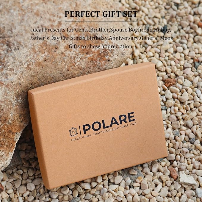 Polare Full Grain Leather Pilot Wallet Passport Holder RFID Blocking Tri-fold Travel Cover Document Organizer for Aviation Professionals - Image 5