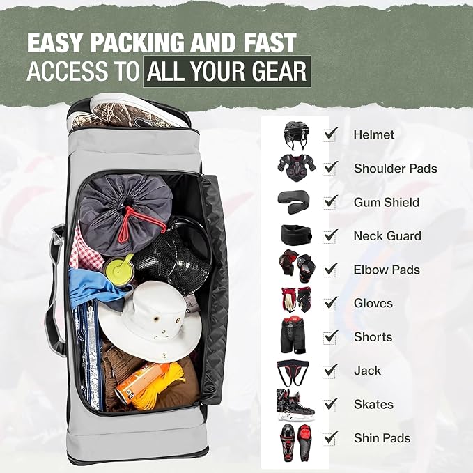 Jetstream Heavy Duty Multi Pocket Durable Sports Gym Equipment Travel Duffel Bag - Image 8