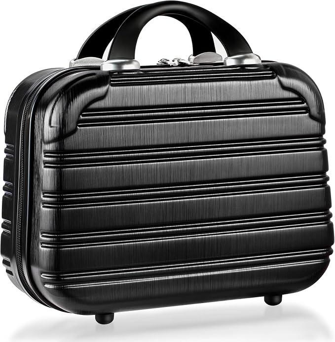 14-Inch Makeup Train Case Hardshell PC+ABS Travel Cosmetic Organizer, Makeup Storage Box for Toiletry Durable Portable Gifts for Women. by CosmeticCase