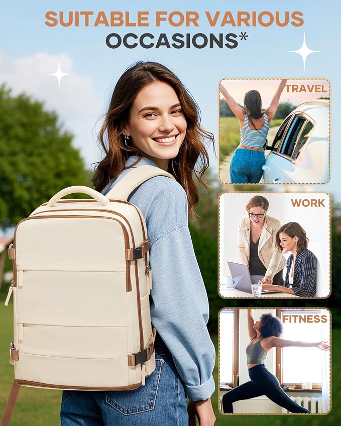 coofay Travel Backpack Carry on Flight Approved Mochila De Viaje Personal Item Travel Bag Backpacks for Travel Backpacks for Men Women Carry on Backpack for Airplanes 18x14x8 Inches Travel Bag - Image 9