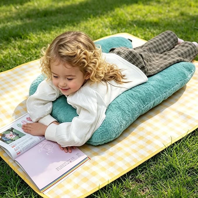 Atablyn Neck Pillow for Kids Travel Provides Double Support to The Head and Neck in Any Sleeping Position on Flights, Car, and at Home, Comfortable Airplane Travel Pillow - Image 7