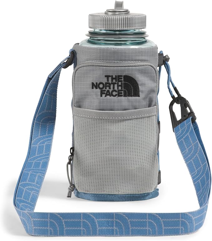 The North Face Borealis Water Bottle Holder - Adjustable Strap, Water-Repellent Finish, External Pocket with Key Hook, Concrete, One Size | Adjustable Strap, Water-Repellent Finish, External Pocket by Unknown