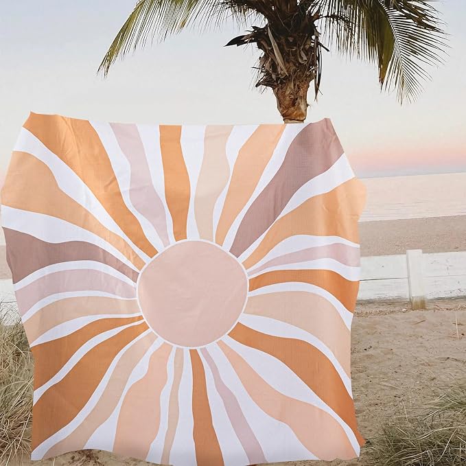 Waterproof Sandproof Beach Blanket, 9 Ft X 10 Ft Extra Large Beach Mat for 8 Adults, Lightweight Polyester Outdoor Picnic Blanket for Travel, Hiking, Camping, Beach Accessories for Vacation - Image 9