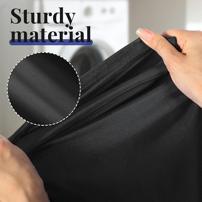 Woanger 12 Pack 28 x 45 Inch Extra Large Laundry Bags Bulk, Black | Washable Travel Laundry Bag with Drawstring Closure Large Dirty Clothes Organizer for College Dorm Home Hotel Camping - Image 3