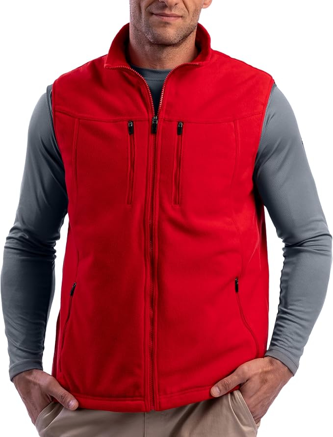 SCOTTeVEST Fireside Fleece Vest for Men - 15 Hidden Pockets - Warm Wrinkle Resistant for Travel & More by SCOTTeVEST