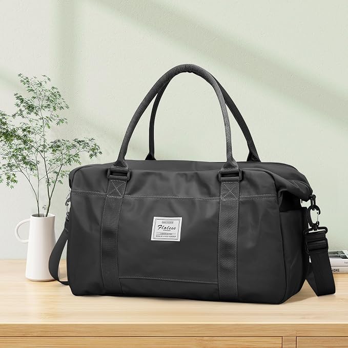 Travel Duffel Bag, Carry On Overnight Weekender Bags for Women | Travel Bag with Wet Pocket & Trolley Sleeve, For Spirit Airlines 18x14x8 Personal Item Bag - Image 9