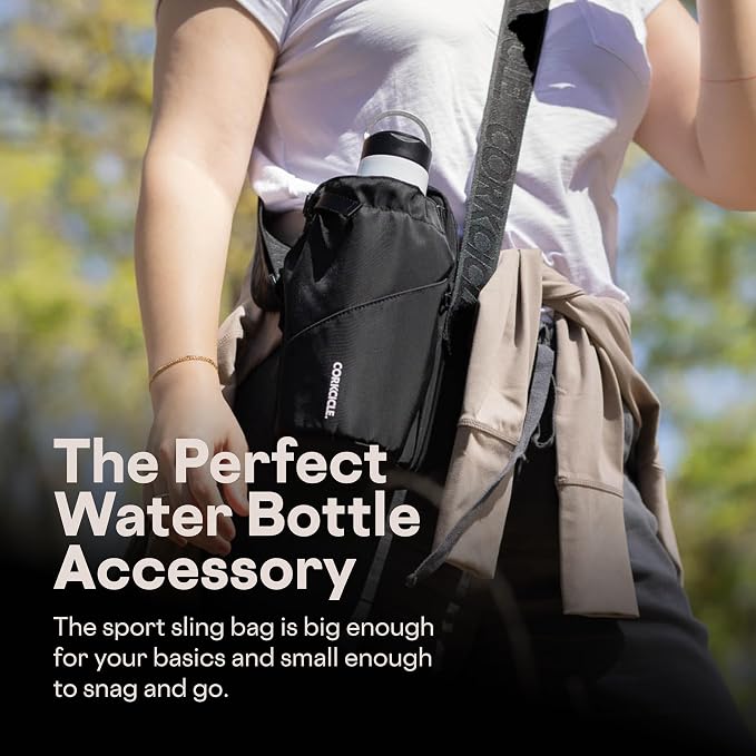 Corkcicle Cooler Sling Bag Crossbody Holder, Perfect for Holding 16 oz - 40 oz Canteen Water Bottle - Image 6