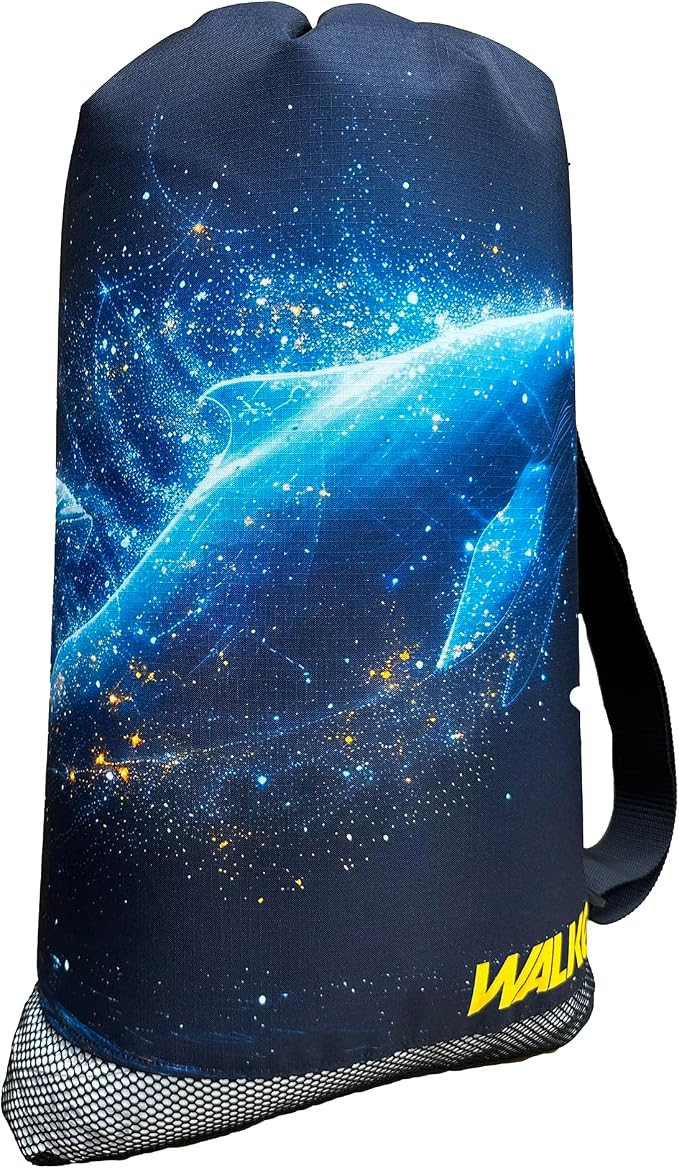 Walker Beach Mesh Net Travel Boat Bag for Snorkeling, Dive, and Swim Gear – USA Made, Galactic Whale - Image 2