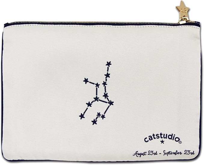 Catstudio Astrology Zipper Pouch, 5x7 Travel Toiletry Bag, Makeup Bag, Dog Treat Pouch, or Travel Purse - Image 2