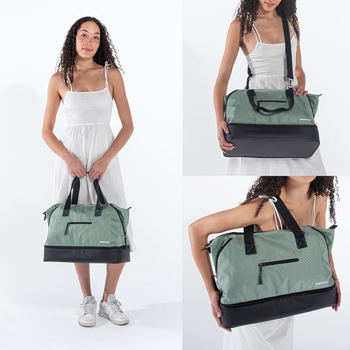 Sherpani Boston, Anti Theft Weekender Bags, Travel Duffel Bag, Carry On Tote Bag with Removable Shoe Bottom Compartment - Image 2