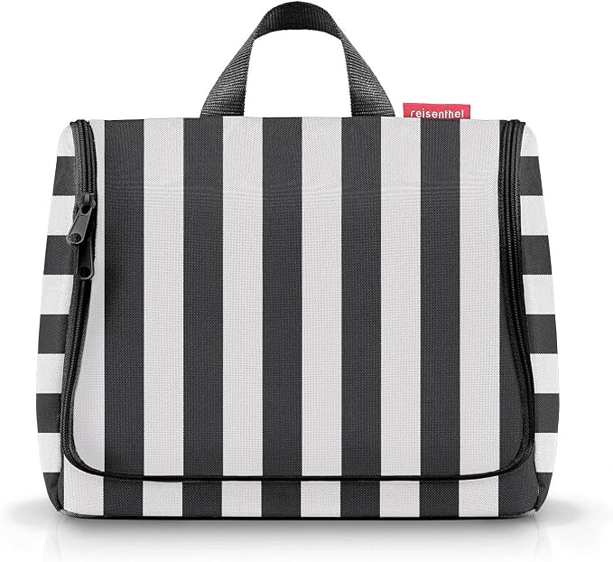 reisenthel Toiletbag XL Cosmetic Bag, Summerstripes Black, 28 cm, Modern - Image 2