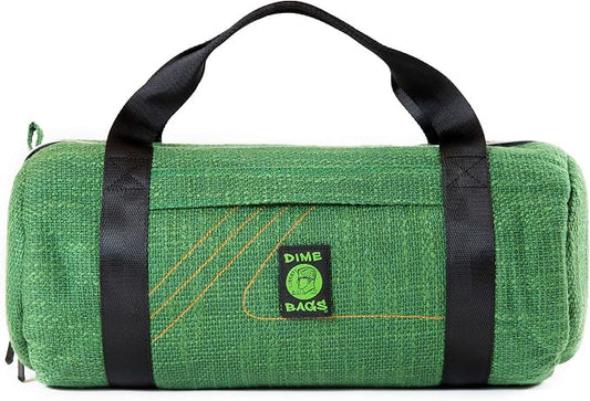 Dime Bags Padded Duffle Tube, Hemp Gear Bag with Heavy Padding for Glass, Electronics, Travel & Storage, With Exterior/Interior Pockets & Durable Handles (Forest, 17 Inch) by DIMEBAGS