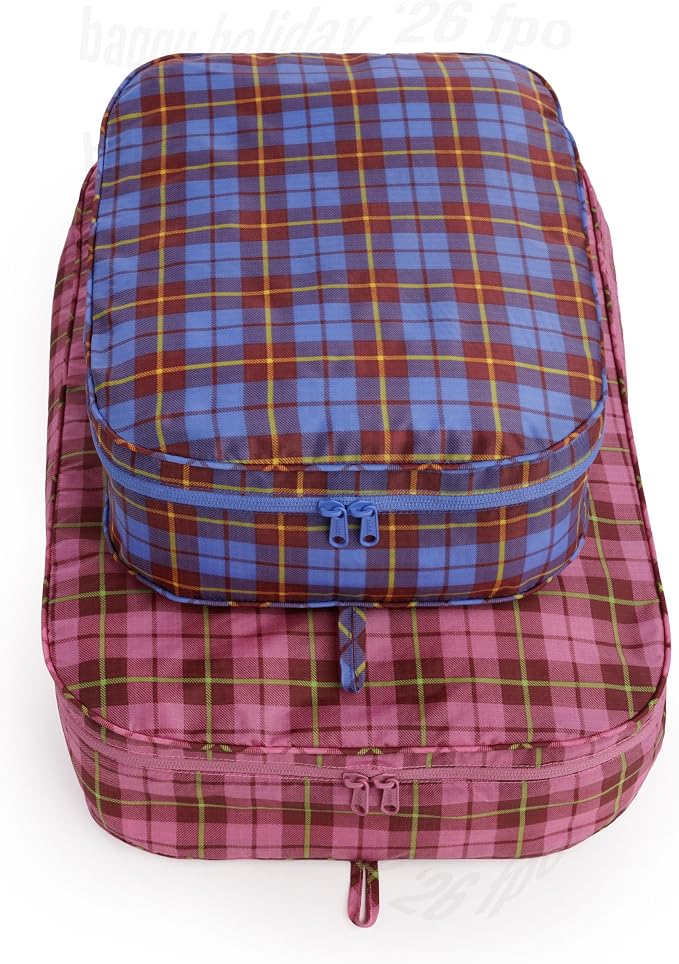 BAGGU Large Packing Cube Set - Check Mix by Baggu