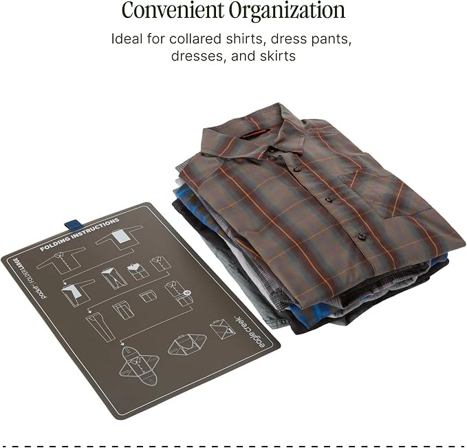 Eagle Creek Pack-It Reveal Garment Folder - Travel Garment Bag with Compression Wings to Maximize Luggage Space - Convenient Top Handle - Quick Drying Material - Storm Grey - Large - Image 5