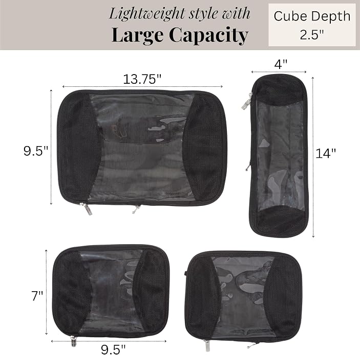 Baggallini Compression Cube 4-piece Set - Image 4