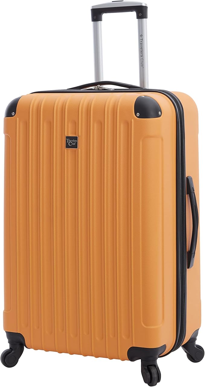 Travelers Club Midtown Hardside 4-Piece Luggage Travel Set, Butterscotch - Image 4