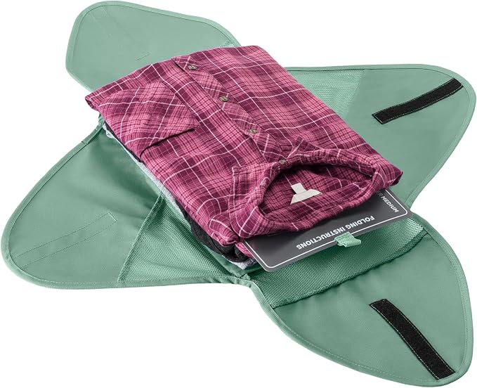 Eagle Creek Pack-It Reveal Garment Folder - Compression Wings - Maximize Luggage Space - Convenient Top Handle - Quick Drying Material - Medium - Willow Green - Image 4
