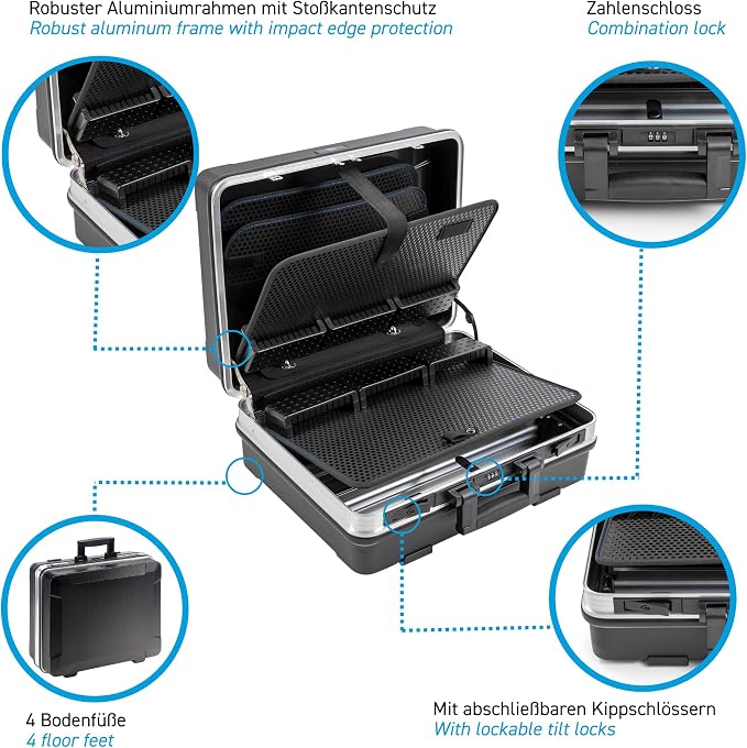 B&W FLEX tool case with MODULE tool storage system (ABS case, volume 34.3 l, 47 x 36.5 x 20 cm inner) 120.03/M, tools not included - Image 4
