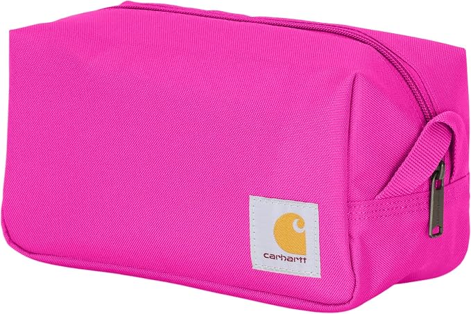 Carhartt Durable Travel Kit, Organize Essentials W/the Water Resistance Toiletry Bag, Pink Glow by Carhartt