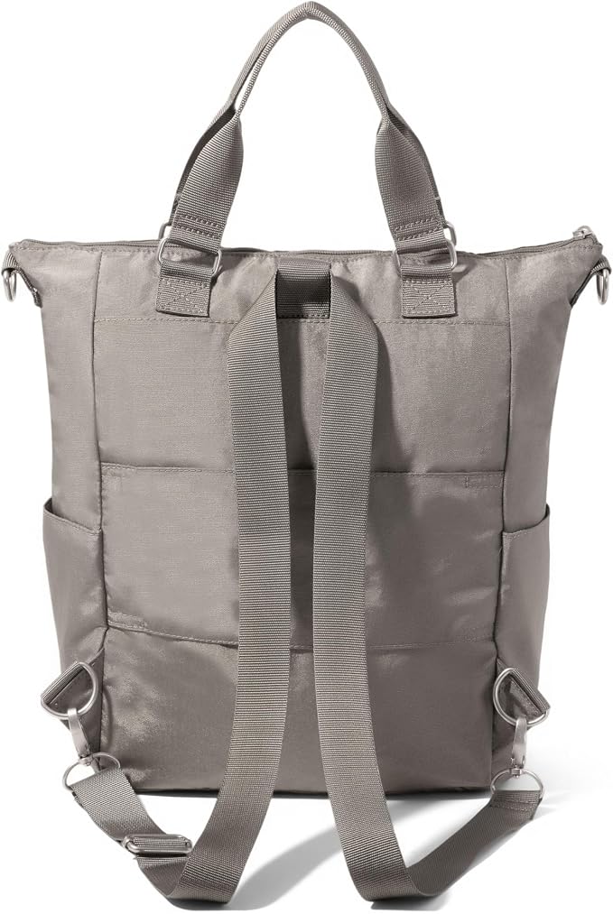 Baggallini All Set 3 in 1 Tote Backpack - 15"x10.5" Lightweight Travel Bag w/RFID Phone Wristlet - Image 9
