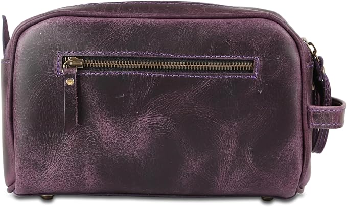 KomalC Travel Toiletry Bag – Premium Leather Dopp Kit for Men & Women with Water-Resistant Lining & Spacious Zippered Organizer - Image 2