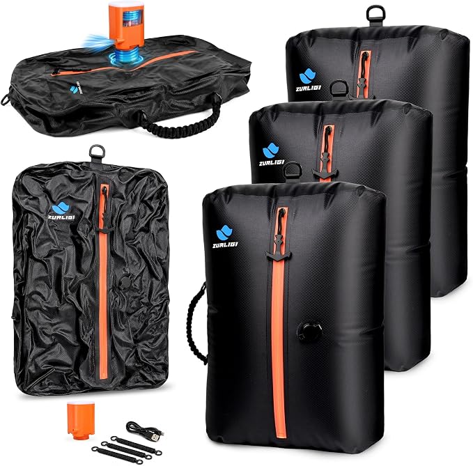 Zurligi Vacuum Travel Bags with Pump, Anti-rip Waterproof Compression Bag | Design with Handle, Reusable, Durable Nylon, Seamless Airtight Zipper, for Carry-on Packing, Travel, and Seasonal Storage by Zurligi