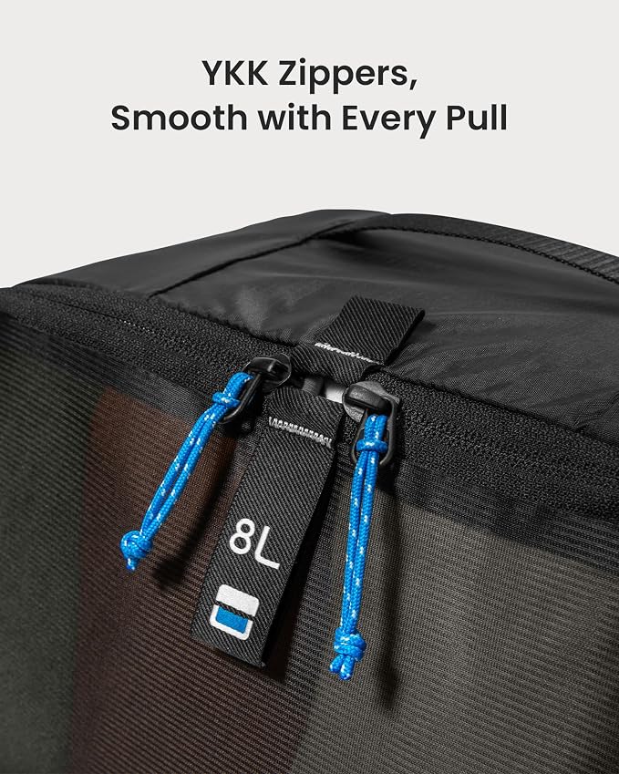 tomtoc 3 Set Packing Cubes for Travel Essentials, Odor-Resistant Compression Expandable Packing Cubes, Lightweight Travel Bag Pouch, Luggage Organizers Accessories for Backpack & Suitcase - Image 9