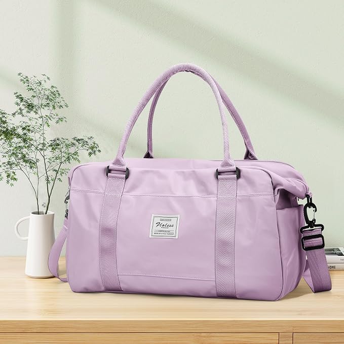 Travel Duffel Bag, Carry On Overnight Weekender Bags for Women | Travel Bag with Wet Pocket & Trolley Sleeve, For Spirit Airlines 18x14x8 Personal Item Bag - Image 9