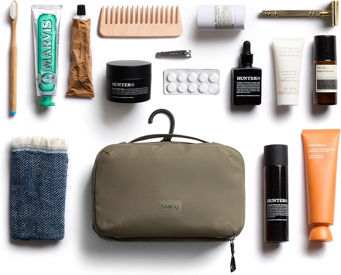 Bellroy Hanging Toiletry Kit (hanging 3 liter toiletry bag for men and women, and designed for travel) - SeaKelp - Image 7