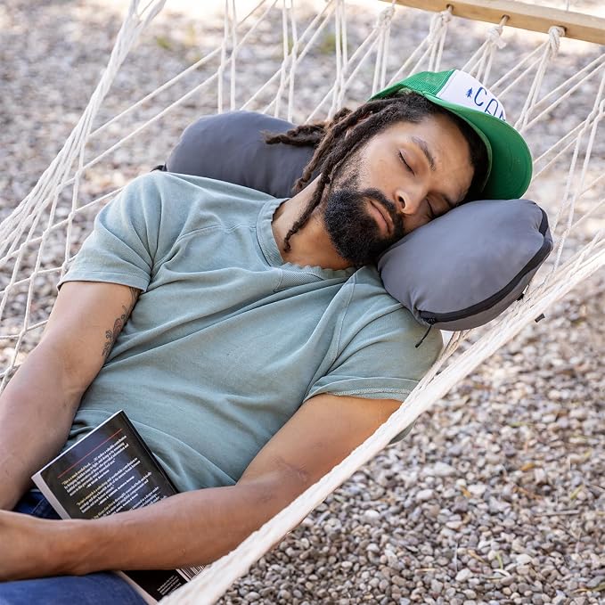 HEST Pro Travel Pillow - 3-in-1 Neck, Body, and Small Travel Pillow - Adjustable Fill for Custom Comfort - Portable and Compact Design - Memory Foam with Washable Cover - Image 5