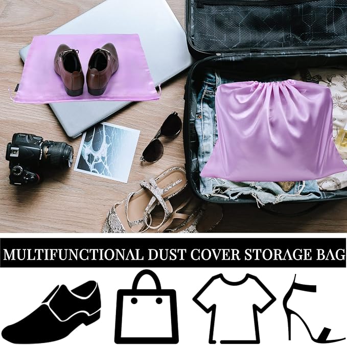 GONGKANGYUAN 30 Pack Dust Bags for Handbags Travel Storage Pouch, Silk Handbag Dust Cover Bags for Purses Pocketbooks Shoes Boots - Image 7