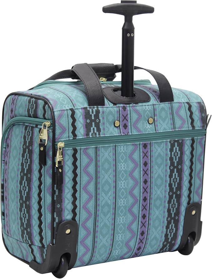 Steve Madden Designer Luggage Collection - 3 Piece Softside Expandable Lightweight Spinner Suitcase Set - Travel Set Includes an Under Seat Bag, 20-Inch Carry on and 28-Inch Checked Suitcase, Legends - Image 6